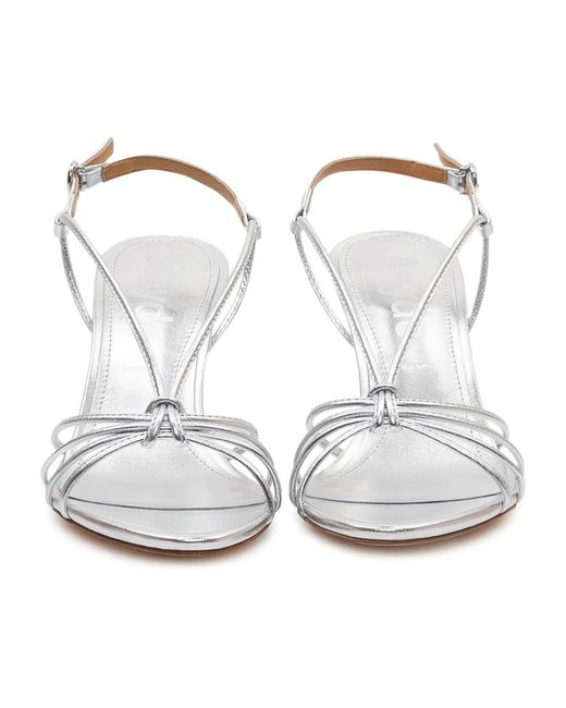 Aeyde White High Heel Sandals