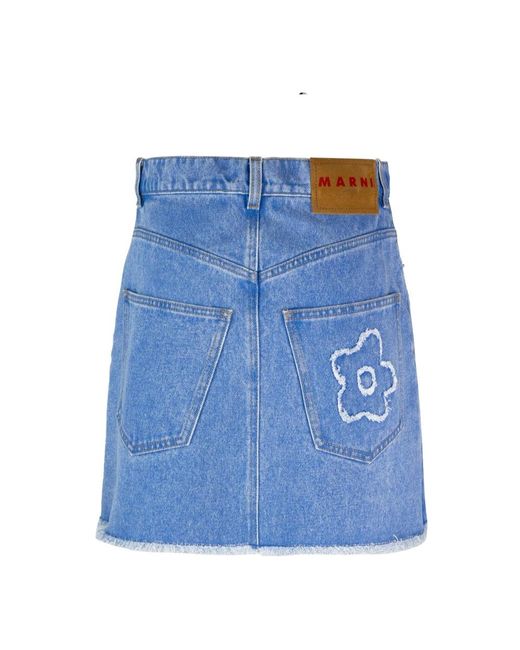 Marni Blue Denim Skirts