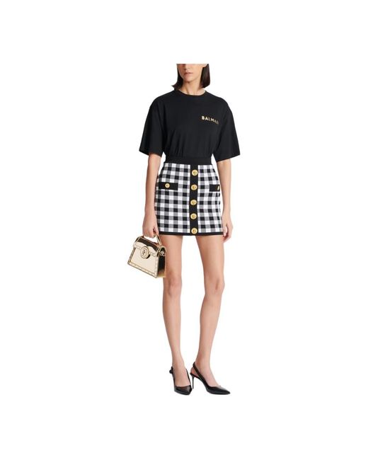 Balmain Blue Short Skirts