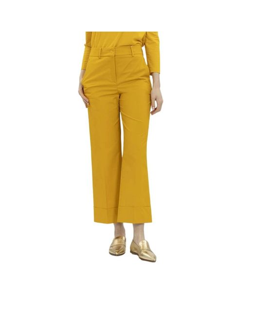 Incotex Yellow Wide Trousers