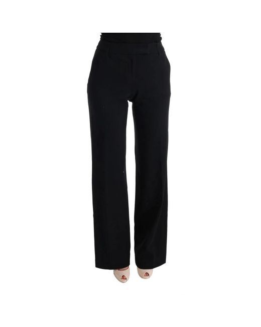Ermanno Scervino Black Straight Trousers