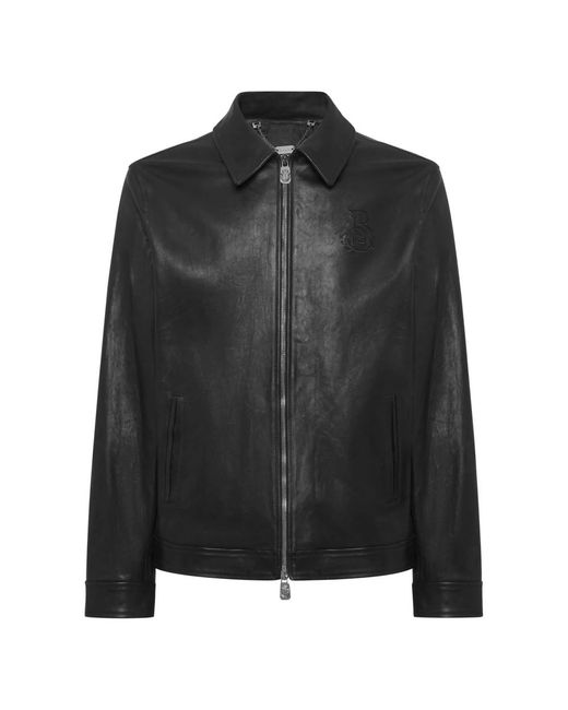 Leather Jackets Billionaire pour homme en coloris Black