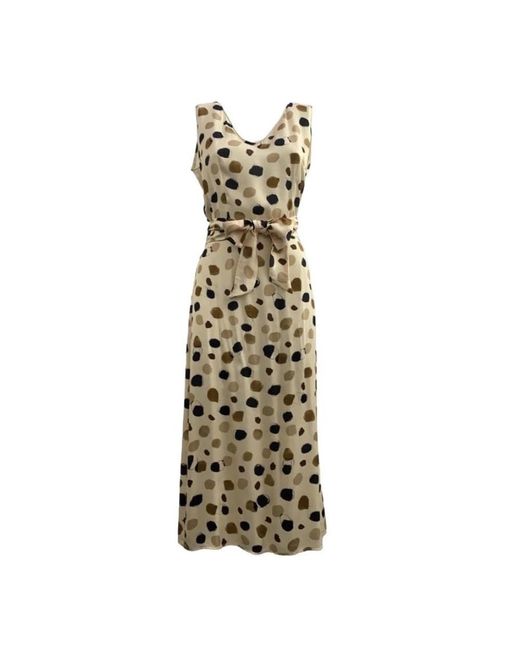 Manila Grace Metallic Midi Dresses