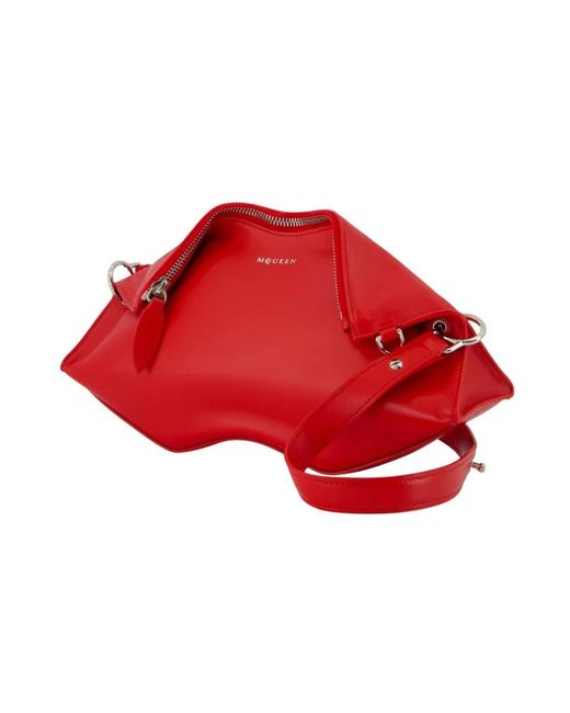 McQueen Red Cross Body Bags