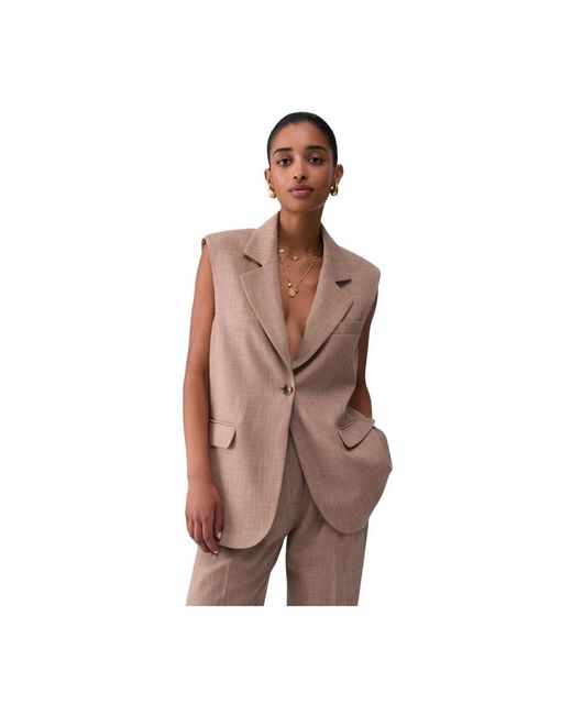 Liu Jo Brown Waistcoats