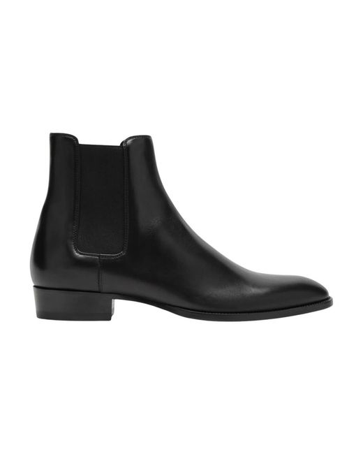 Saint Laurent Black Chelsea Boots for men