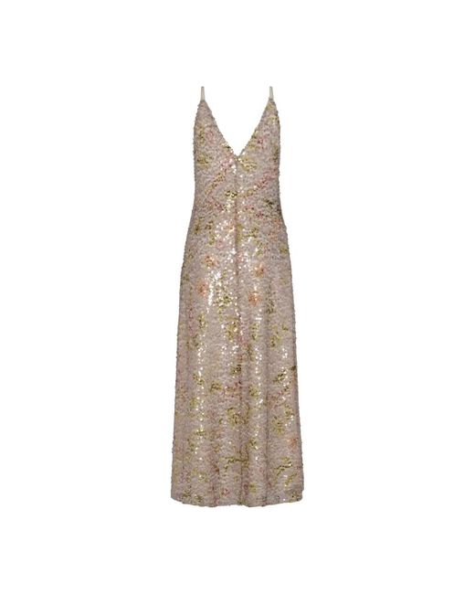 Alberta Ferretti Natural Party Dresses