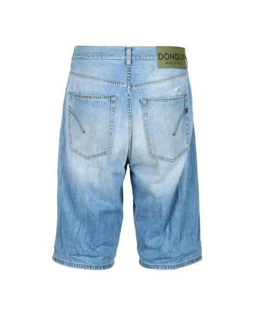 Bermuda in cotone di Dondup in Blue da Uomo