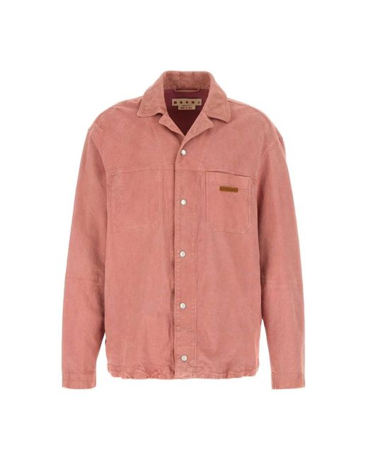 Marni Pink Denim Jackets for men