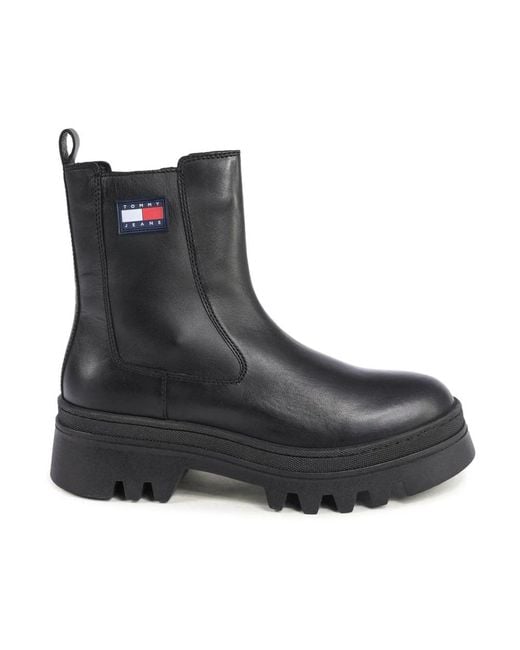 Tommy Hilfiger Black Ankle Boots