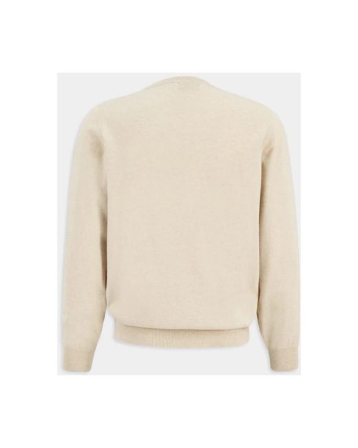 Brunello Cucinelli White Cashmere Knitwear for men