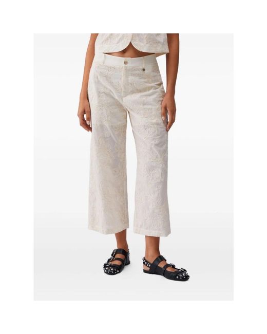Liu Jo White Wide Trousers