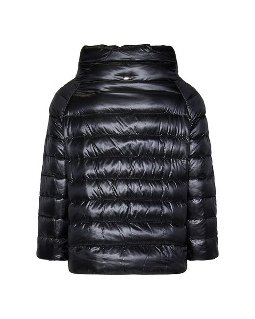 Herno Jassen ,Zwart ,Katoen Sofia Mini Cape in het Black