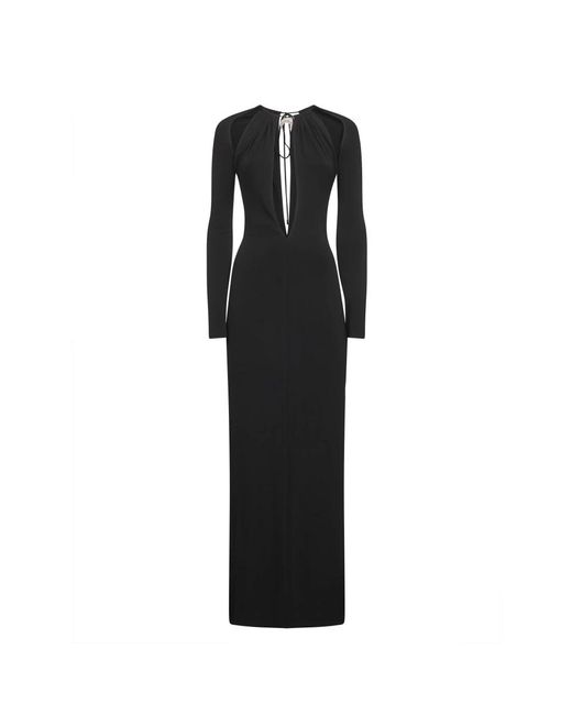 MARINE SERRE Maxi Dresses in het Black