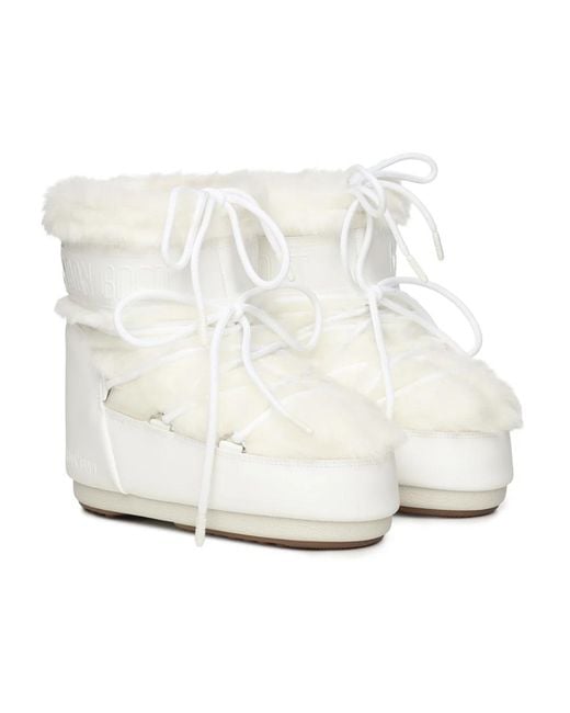 Moon Boot White Winter Boots