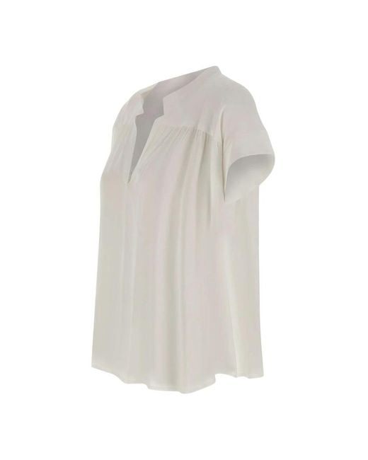 Blouses Kaos de color White