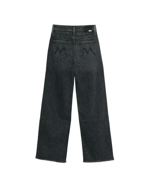 Mother Gray Straight Fit Jeans