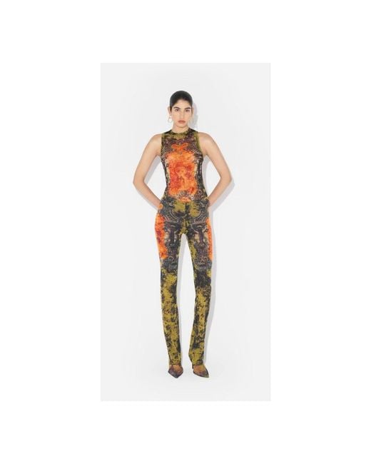 Slim-Fit Trousers di Jean Paul Gaultier in Gray