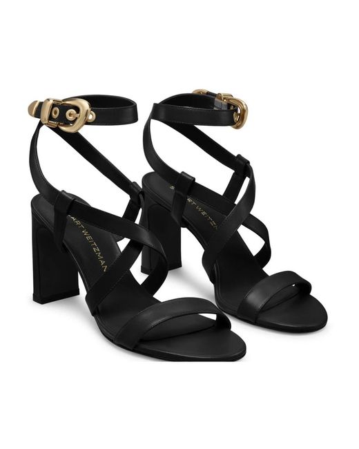 Stuart Weitzman Black High Heel Sandals