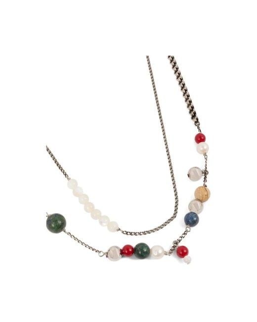 Dries Van Noten Metallic Necklaces for men