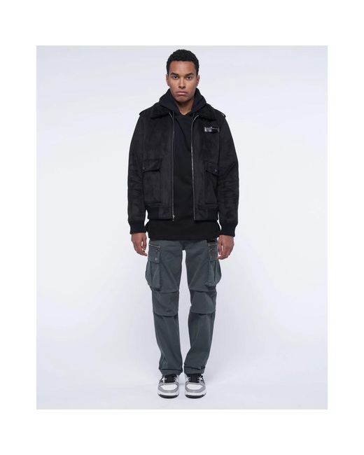 John Richmond Black Bomber Jackets for men