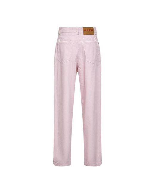 Marni Pink Straight Jeans
