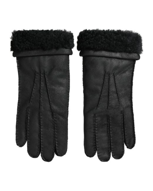 Dolce & Gabbana Black Gloves for men