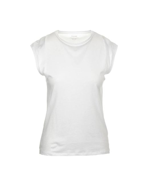 FRAME White T-Shirts