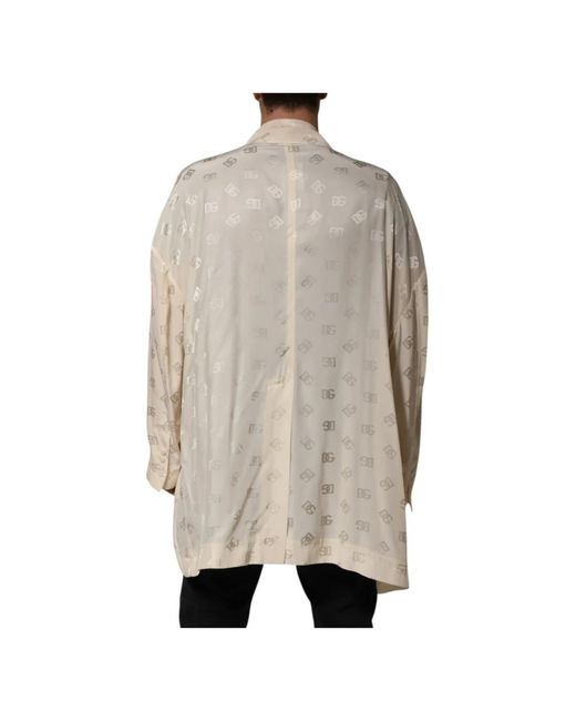 Dolce & Gabbana Logo Monogram Jas Jack in het Natural voor heren