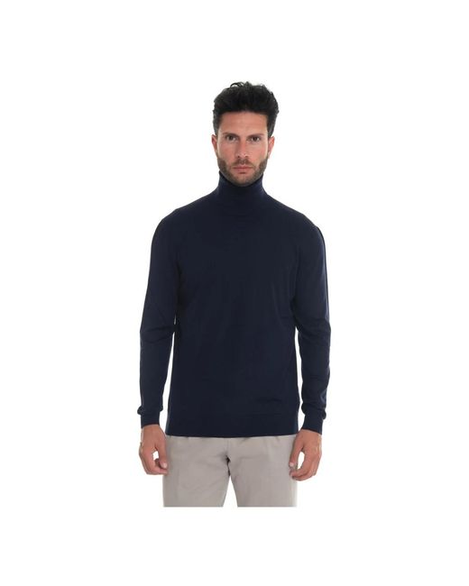 Turtlenecks Kiton de hombre de color Blue