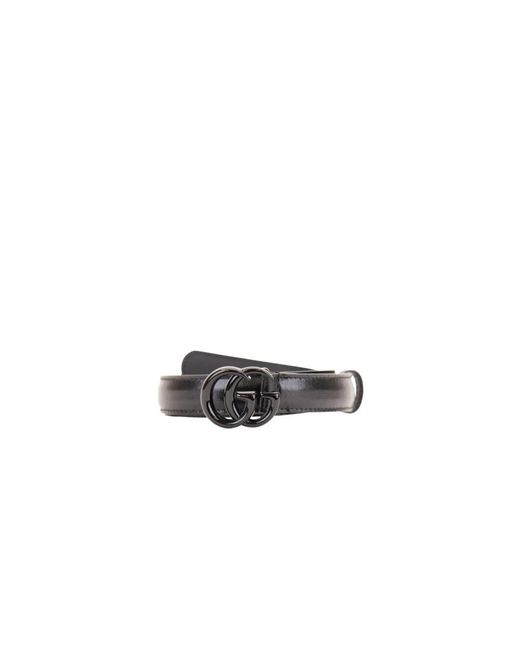 Gucci Black Ledergürtel