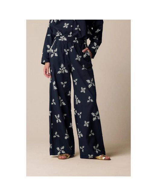 Kocca Wide Trousers in het Black