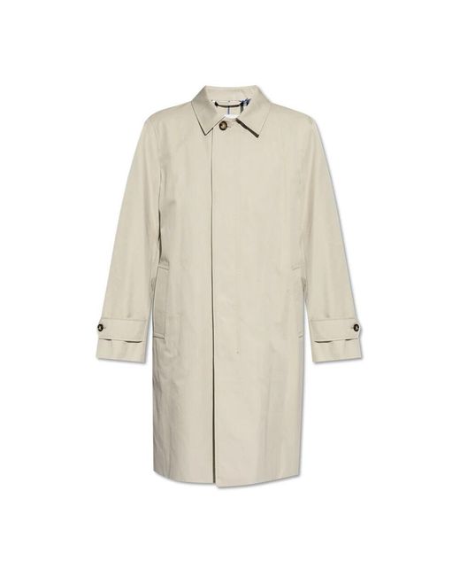 Burberry Baumwollmantel in Natural für Herren