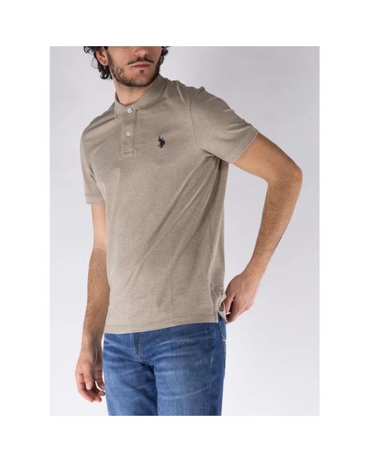 U.S. POLO ASSN. Gray Polo Shirts for men