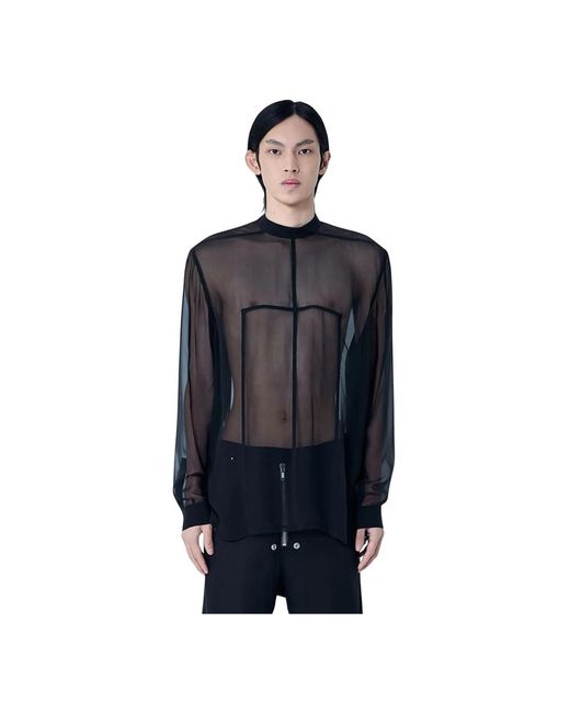 Rick Owens Blue Long Sleeve T-Shirts for men