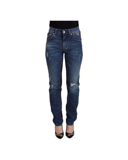 Dolce & Gabbana Blue Slim-Fit Jeans