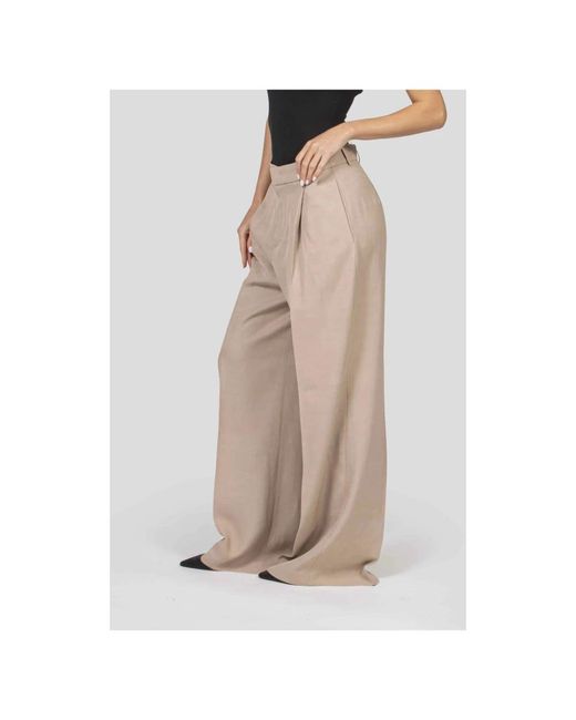 Fay Natural Wide Trousers