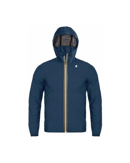 K-Way Jassen ,Blauw ,Polyester Ripstop Jas Voor Mannen in het Blue voor heren