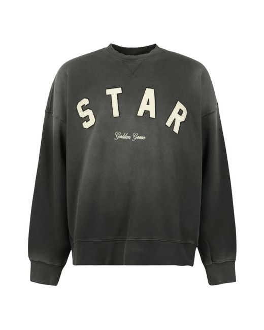 Golden Goose Deluxe Brand Gray Sweatshirts for men
