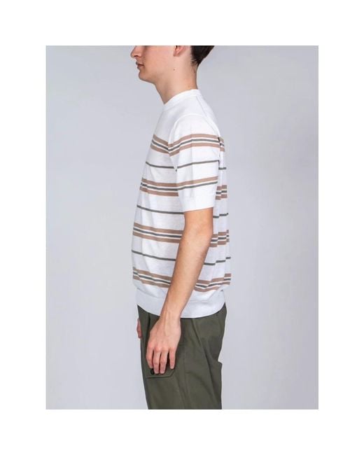 Peserico White Round-Neck Knitwear for men