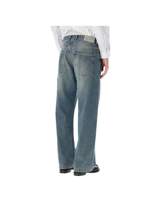 mfpen Blue Loose-Fit Jeans for men