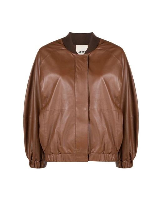 Aeron Brown Leather Jackets