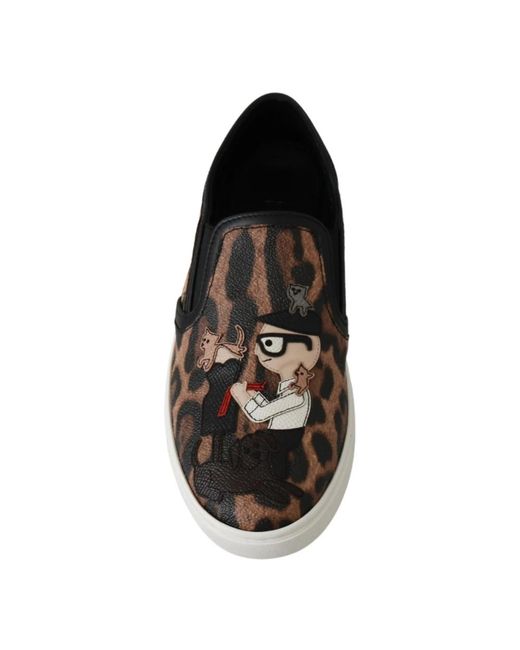 Dolce & Gabbana Black Leopardenmuster loafers - brandneu und authentisch