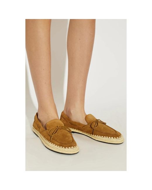Tory Burch Brown Wildleder-Espadrilles