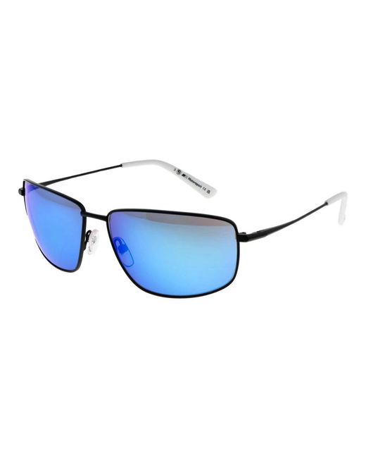 BMW Blue Sportliche Schwarze Herren Sonnenbrille Verspiegelt Rot
