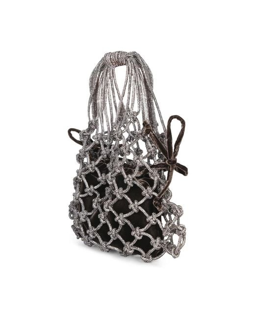 HIBOURAMA Black Carrie Top-Handle Bag