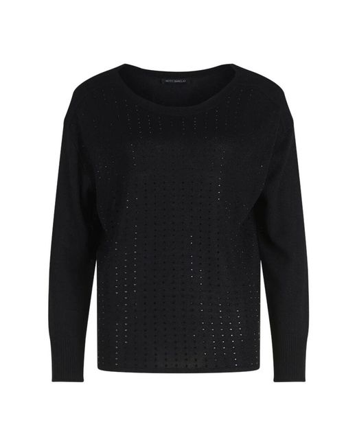 Betty Barclay Black Eleganter Feinstrickpullover Mit Strass