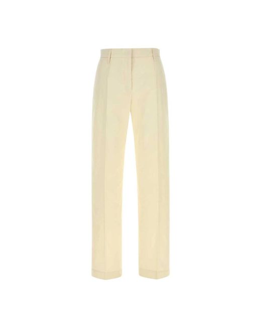 Jil Sander Natural Straight Trousers