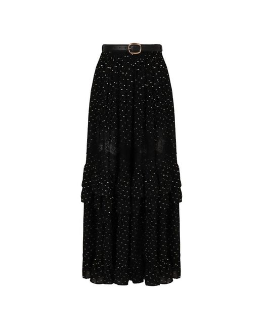 Self-Portrait Black Maxi Skirts