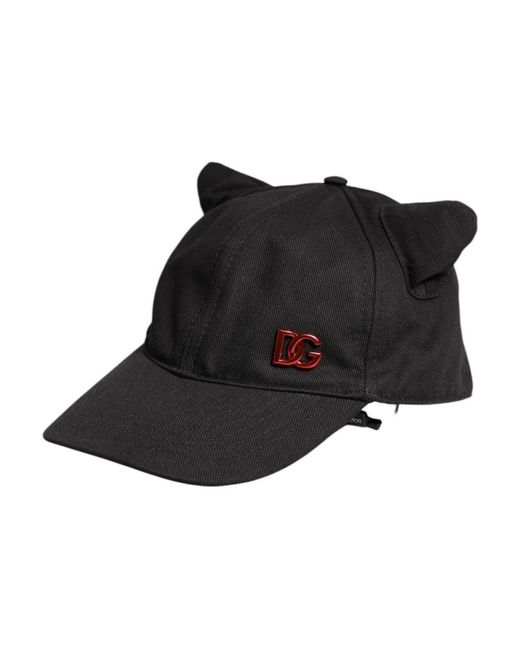 Dolce & Gabbana Black Hats & Caps for men